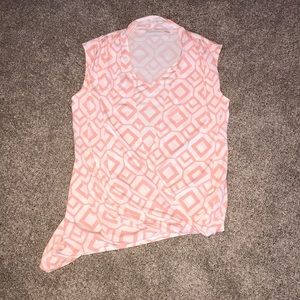 New York & Company sleeveless wrap blouse size XS